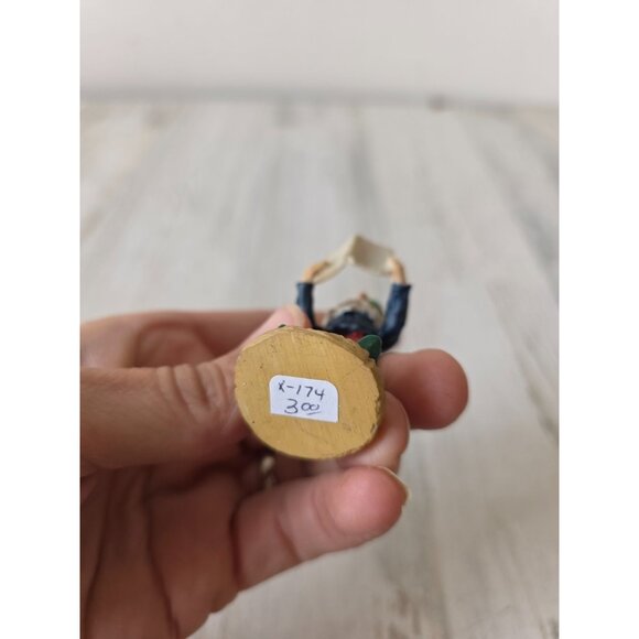 Vintage elf reading Santa figurine village Xmas cute unique - Picture 9 of 9